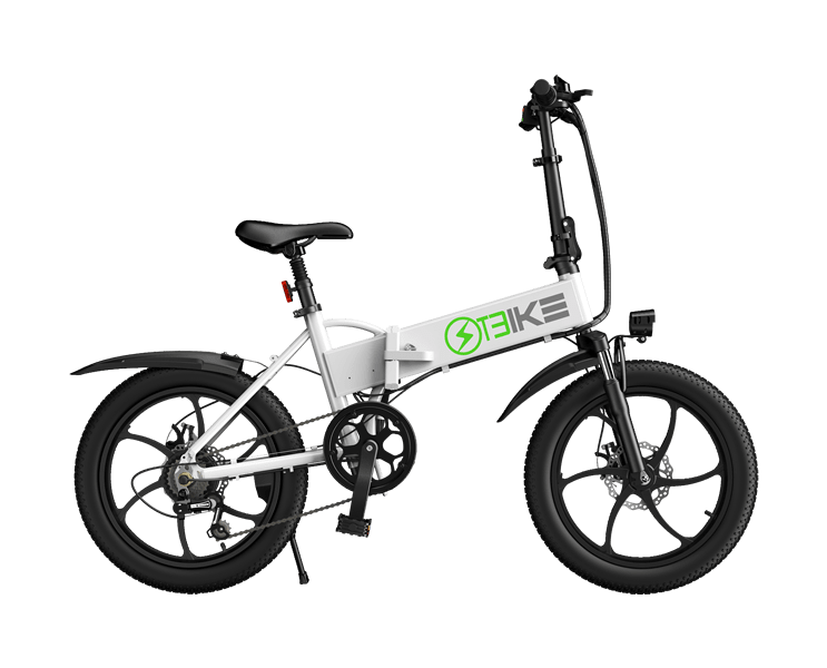 Béquille double pour vélo électrique rabattable sur un côté