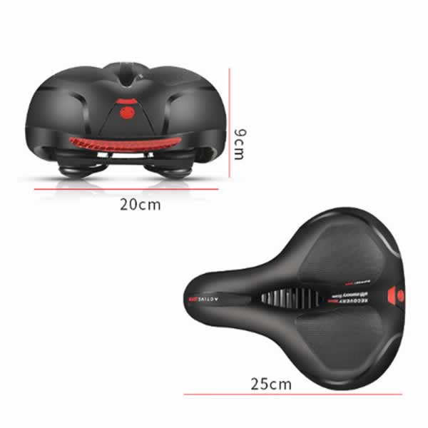 Bike Wide Saddle Comfortable Bicycle Cushioned Seat