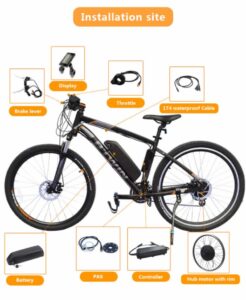 ebike waterproof electric bicycle motor conversion kit 36v 250w with battery