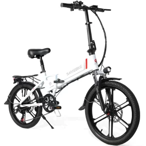 Best Foldable Electric Bike in UK 5 samebike 20LVXD30 white