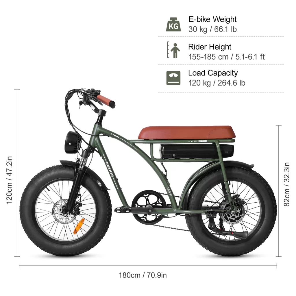 BEZIOR XF001 Electric Bike 48V 1000W