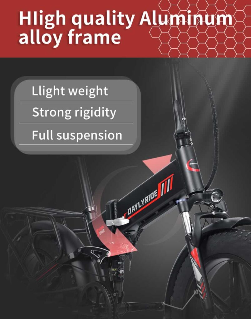 Daylyride Lion 1000w 48v 17ah E-bike 7speed 20 Inch Frame
