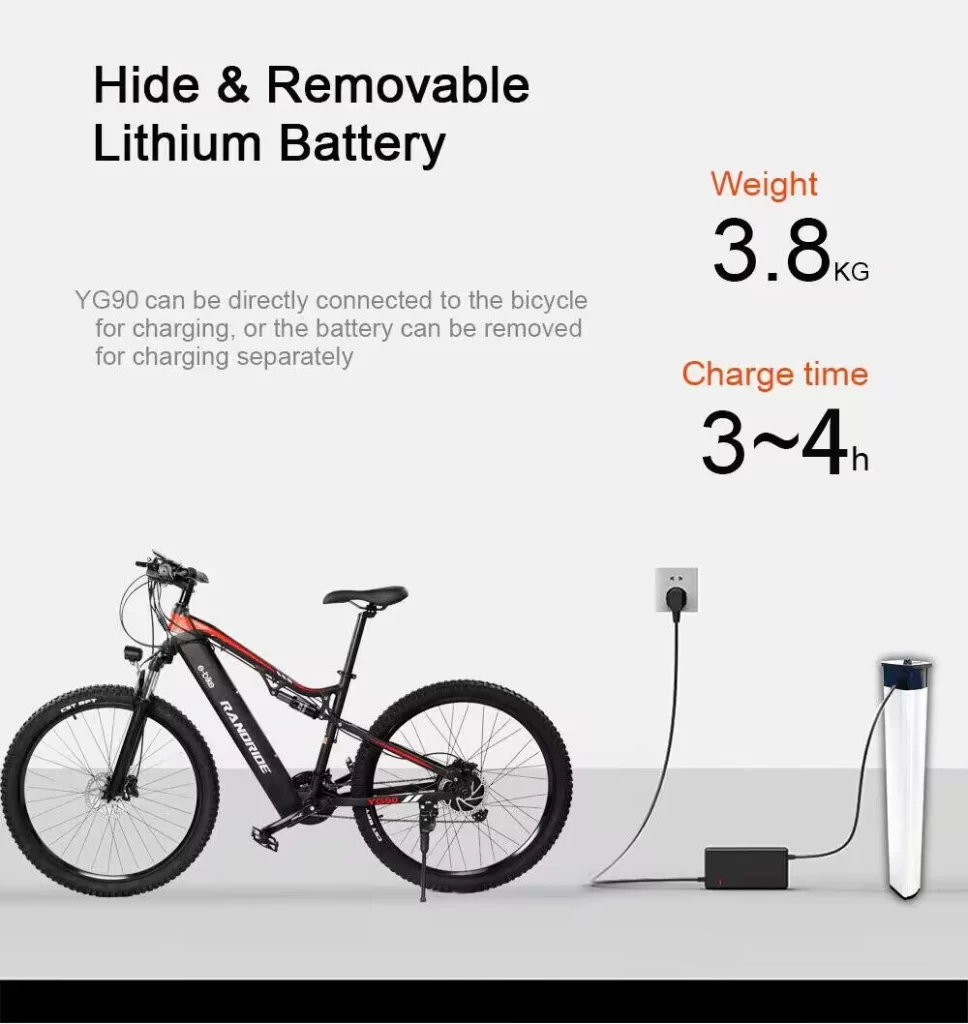 RANDRIDE Forerunner - 1000W Electric Bike Full Suspension