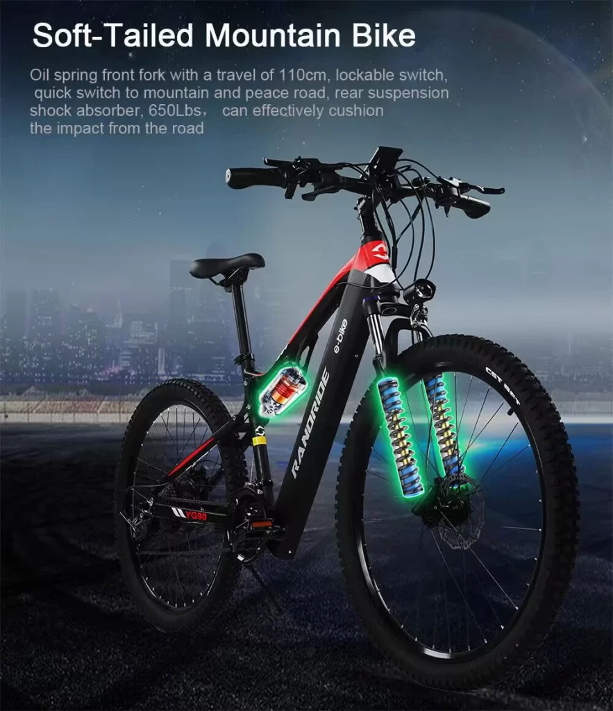 RANDRIDE Forerunner - 1000W Electric Bike Full Suspension