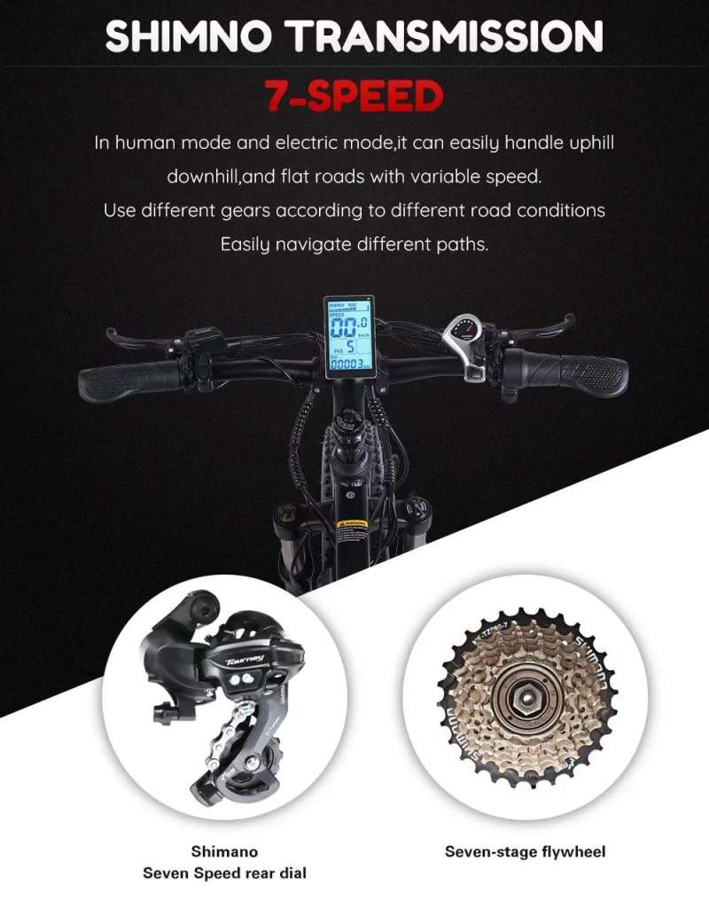 Electric Bike Gunai Mx02s Mtb Snow Ebike 1000w 48v 17ah