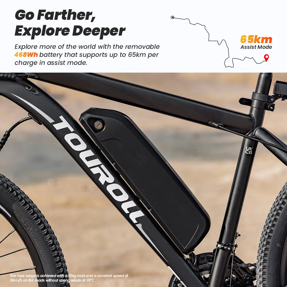 Touroll U1 26/29 MTB Electric Bike, 250W 36V 13Ah
