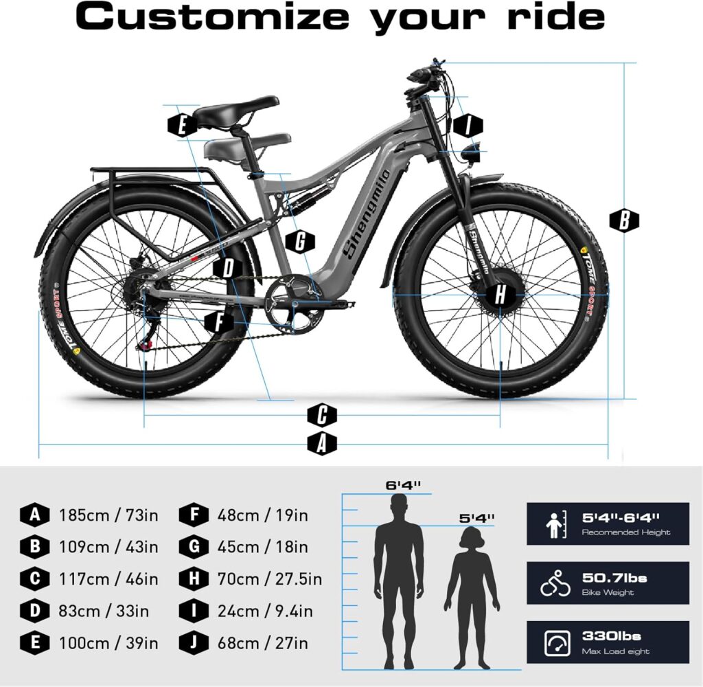SHENGMILO S600 26" Electric Mountain Bike 2000W Dual Motor 48V 17.5Ah Battery