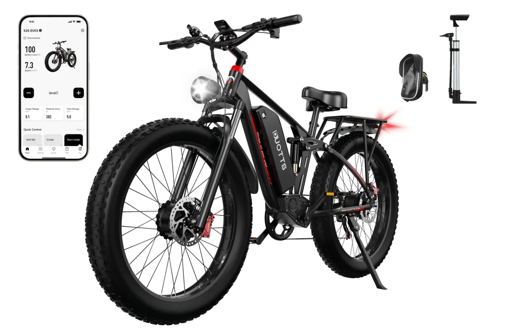 DUOTTS S26 Electric Bike Dual Motor 2 x 750W Full Suspension